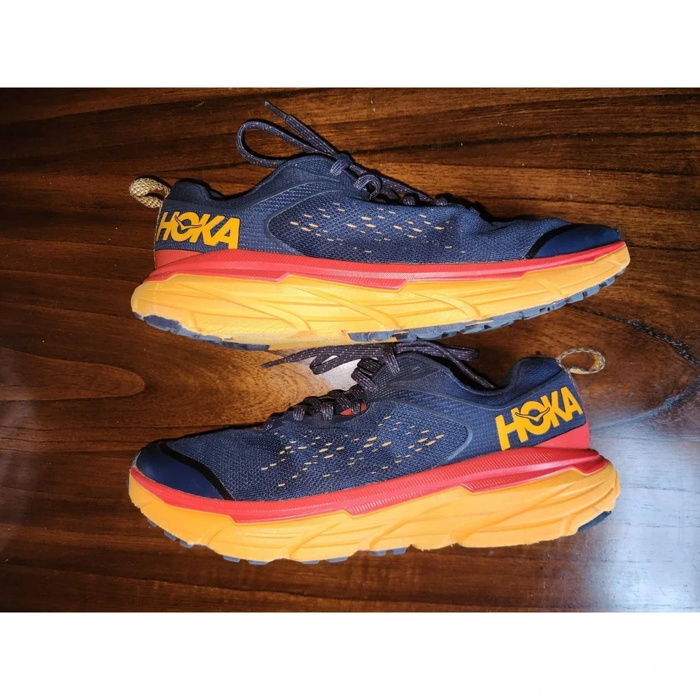 Sz 8D Mens HOKA ONE Challenger ATR 6 Outer Space Radient Yellow Running Shoes